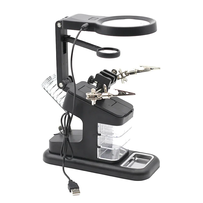 Lupa com Iluminação LED e Suporte Auxiliar para Solda - Precisão e Praticidade - Image 7
