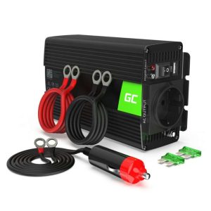 Inversor 12V-230V 300W Onda Pura c/ ficha isqueiro e USB GREEN CELL