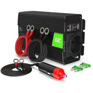 Inversor 24V-230V USB 300W Onda Modificada c/ ficha isqueiro GREEN CELL