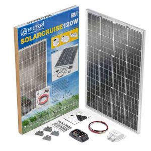Kit caravana Painel solar 120W 12V + controlador + 4m cabo – Xunzel