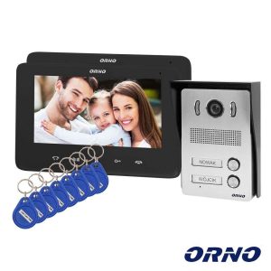 Vídeo Porteiro C/ Lcd 7″ Cores LEDS Preto ORNO