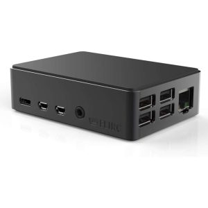 Caixa Flirc Raspberry Pi 4 Case Black Edition Preto (dissipador passivo alumínio)