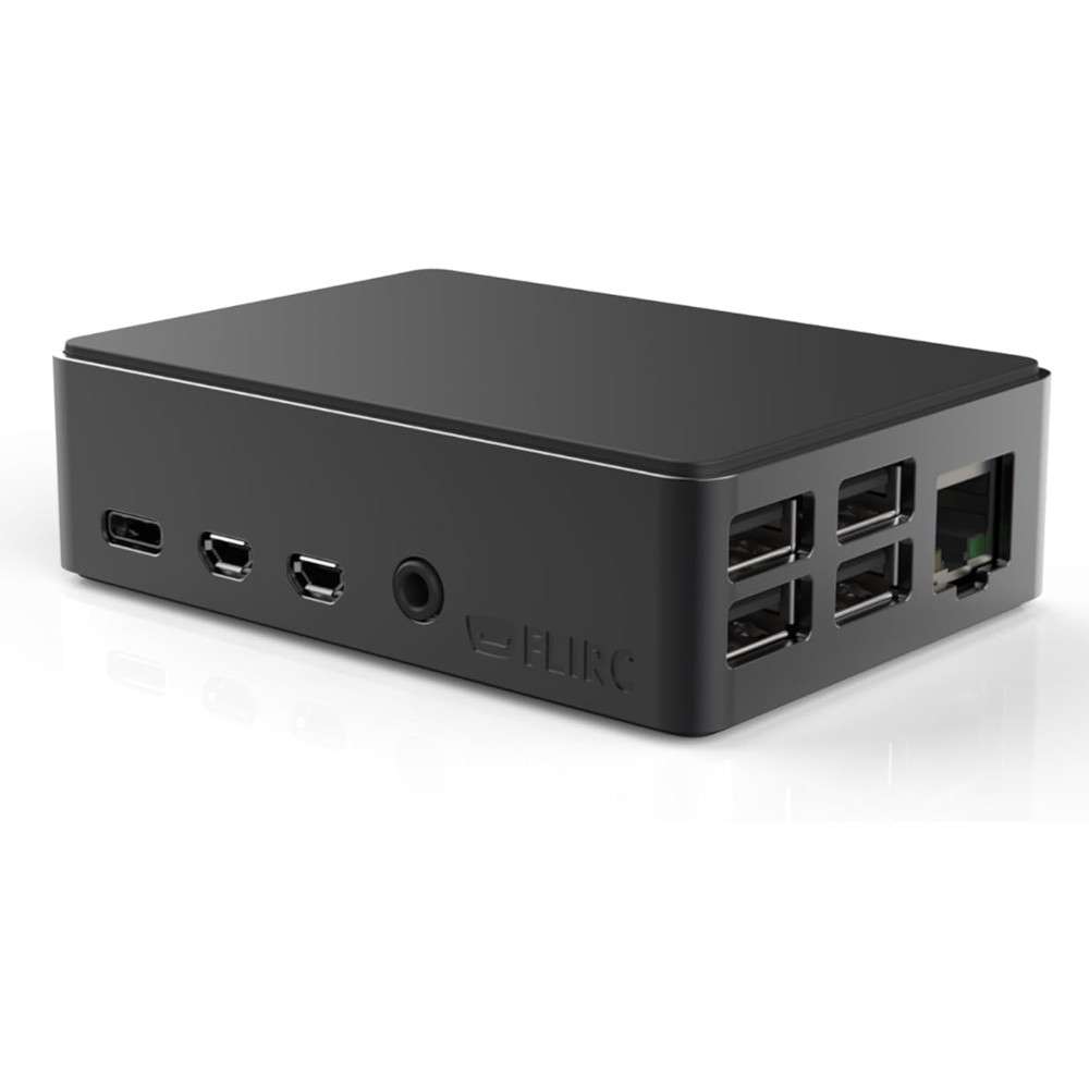 Caixa Flirc Raspberry Pi 4 Case Black Edition Preto (dissipador passivo alumínio)