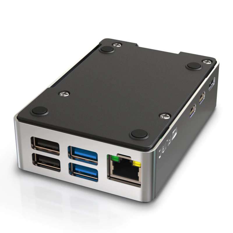 Caixa Flirc Raspberry Pi 4 Case Black Edition Preto (dissipador passivo alumínio) - Image 6