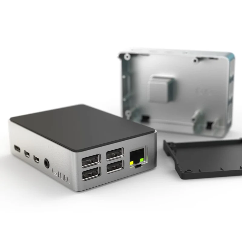 Caixa Flirc Raspberry Pi 4 Case Black Edition Preto (dissipador passivo alumínio) - Image 4