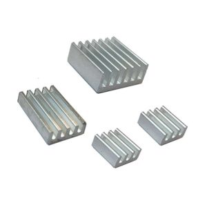 Kit 4 Dissipadores de calor de alumínio para Raspberry Pi
