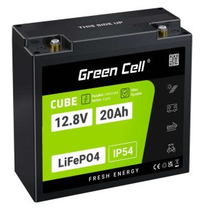 Bateria de Litio LiFePO4 12V 20Ah Moto (6-DZF-20) BMS IP54 GREEN CELL