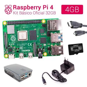 Raspberry Pi 4 4GB Official Basic Kit Black 32GB