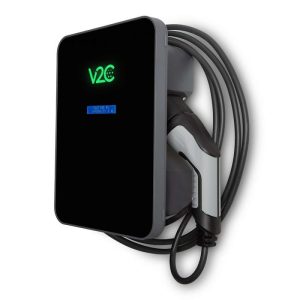 Carregador Wallbox P/ Carros elétricos 22kW trifásico Cabo Tipo2 5m Wifi TRYDAN V2C