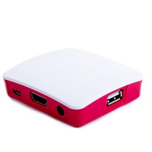 Caixa Raspberry Pi A+ e 3 A+ oficial vermelho branco